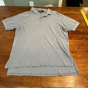 Polo Ralph Lauren Men's Light Blue Polo Shirt size large 100% cotton